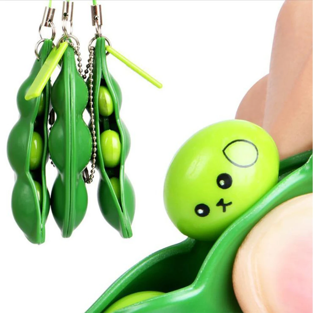 Edamame Keychain Fidget Toys 1