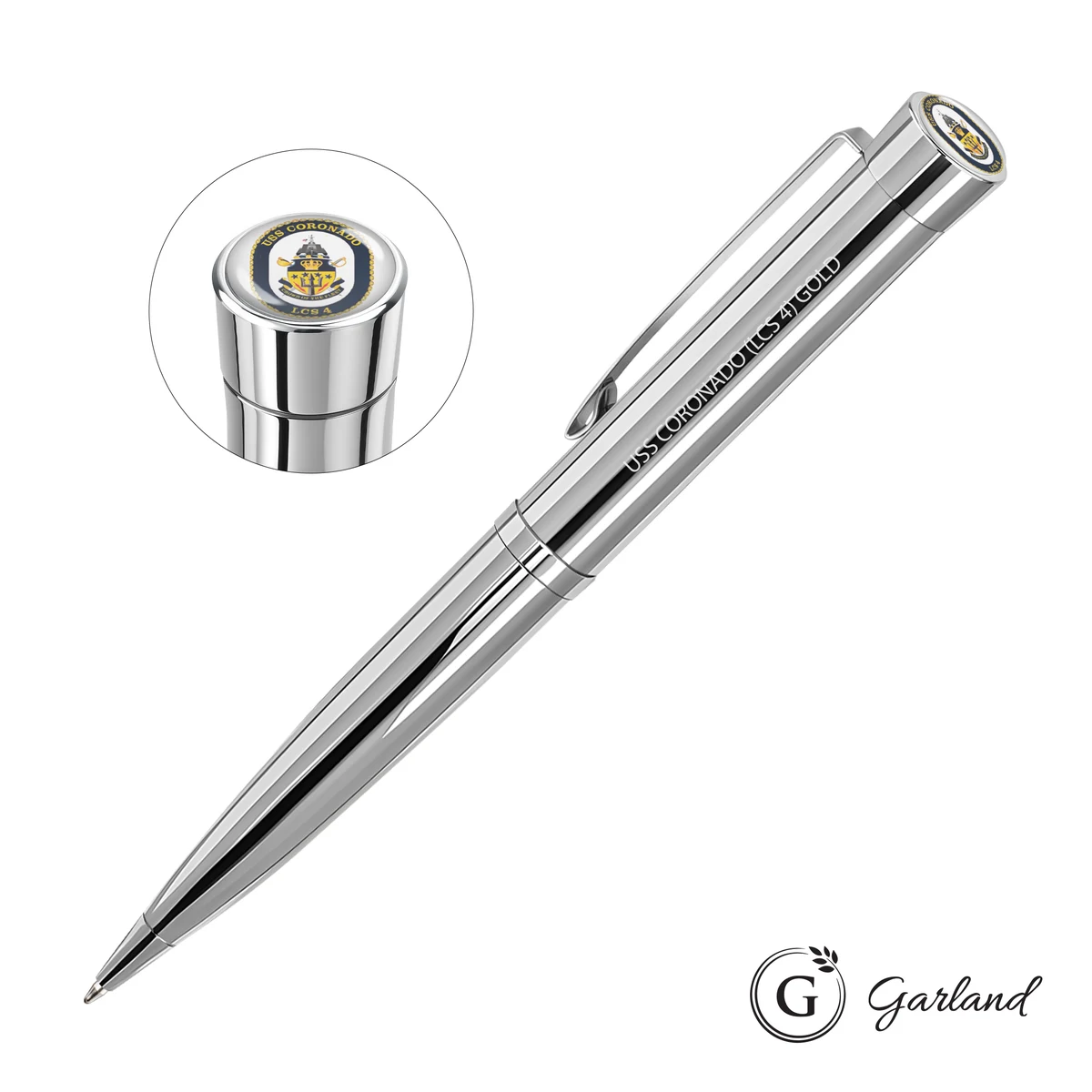 Garland® Executive Custom Signature Twist Pen - Chrome 1