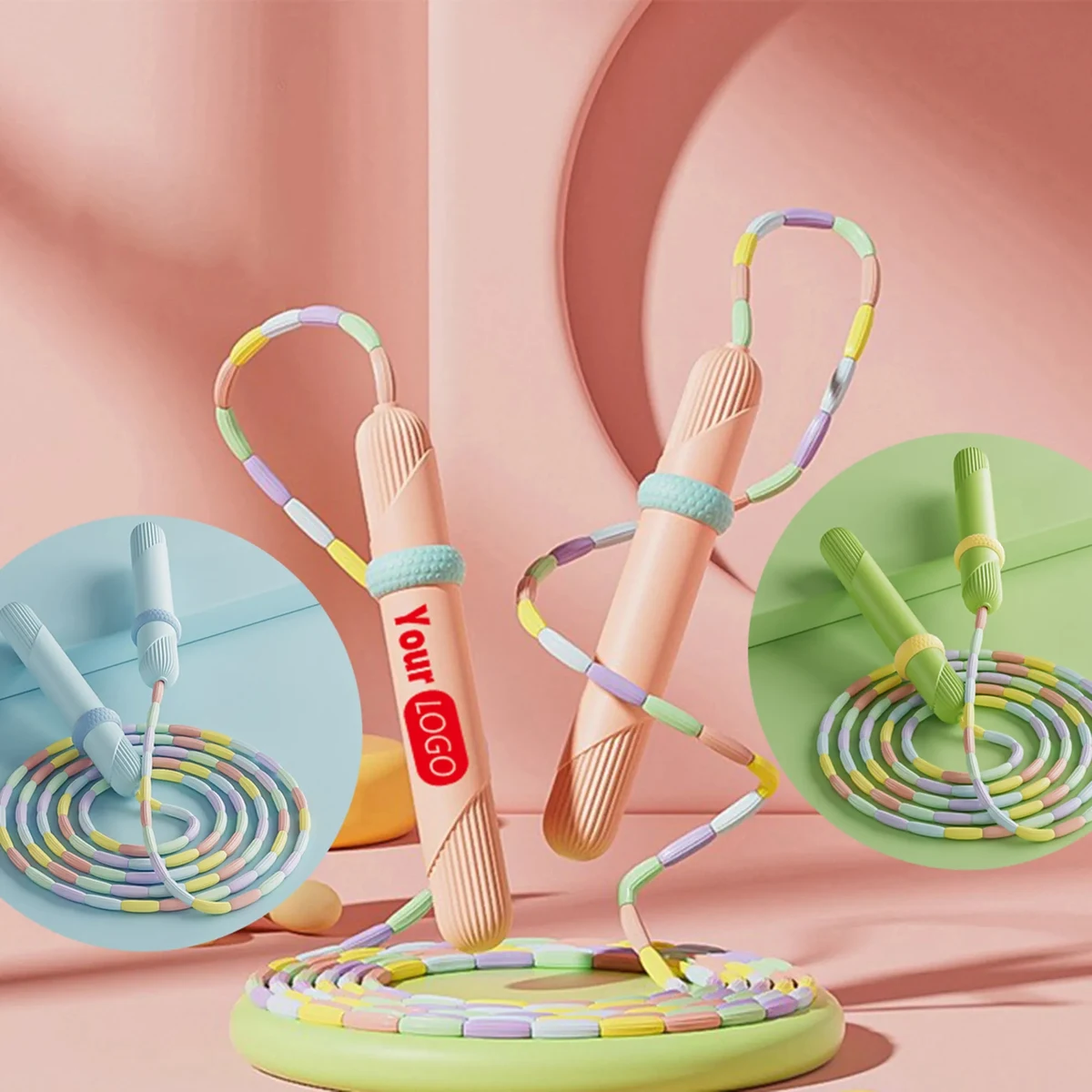 Kids Bamboo Jump Rope - Soft PP/PVC 1