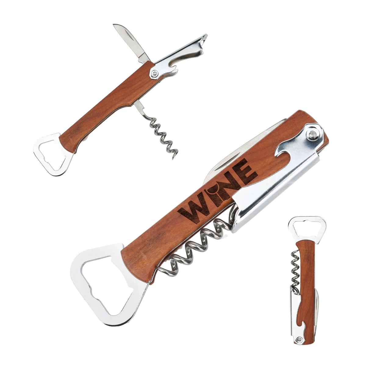 Multi Function Wooden Bottle Opener 1