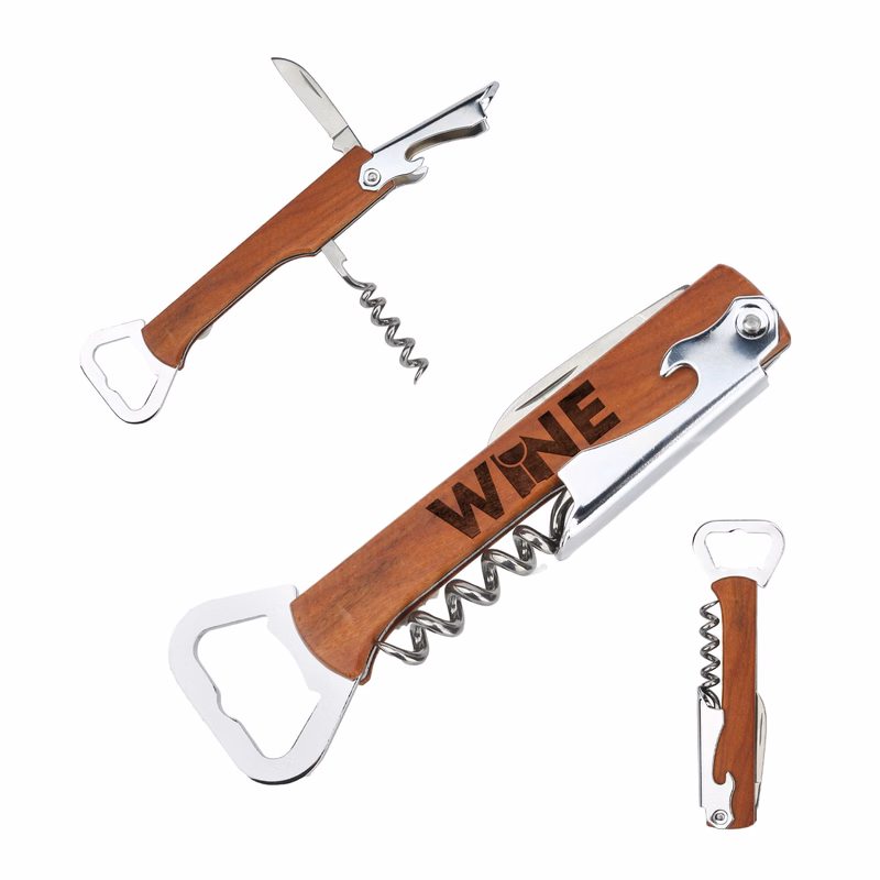 Multi Function Wooden Bottle Opener