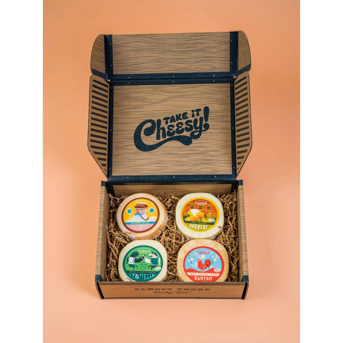 Cheese Bros. Wisconsin Sampler (4-Pack of Assorted Cheeses) 1