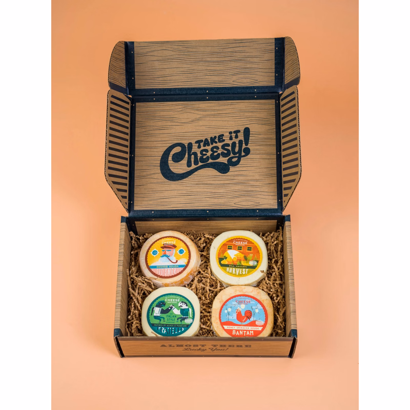 Cheese Bros. Wisconsin Sampler (4-Pack of Assorted Cheeses)