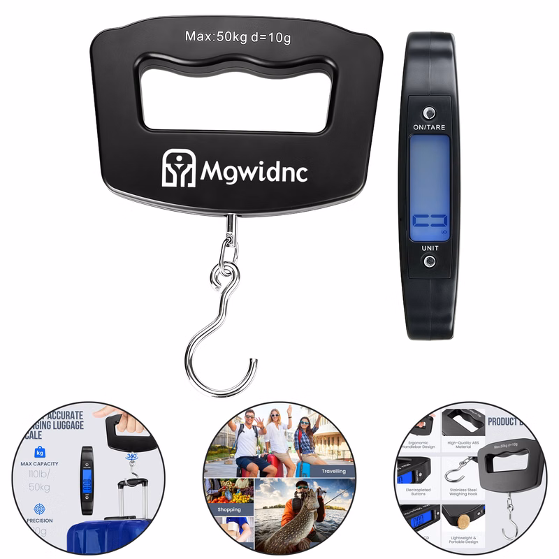 50kg/1g Portable Handheld Electronic Scale with LCD Blue Backlight