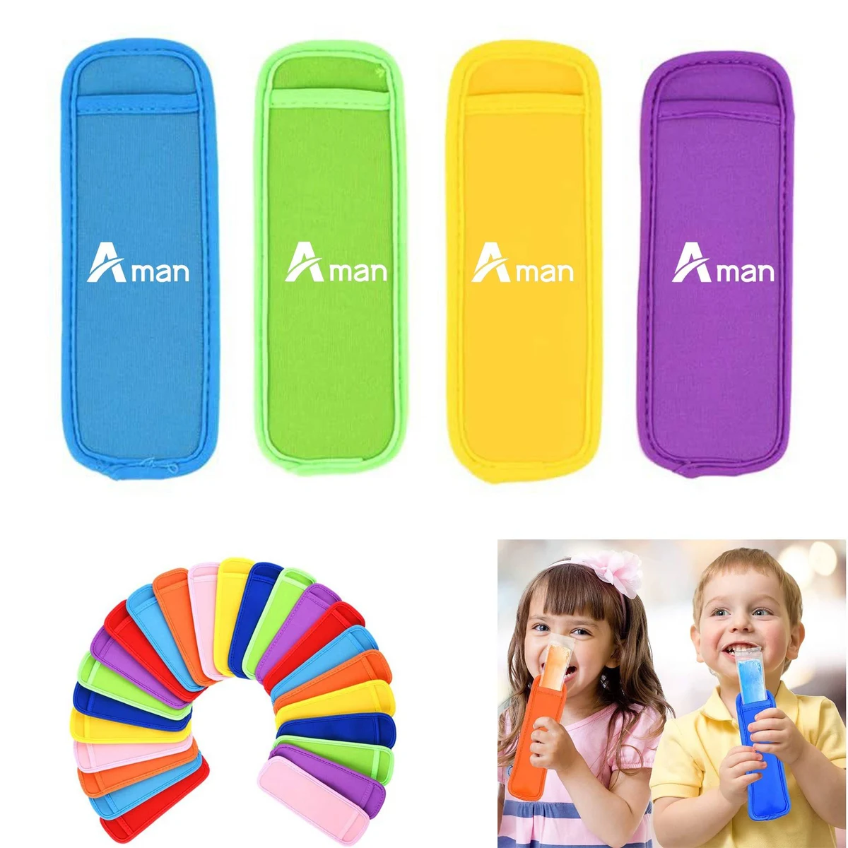 Reusable Popsicle Holders Ice Pop Sleeves 1