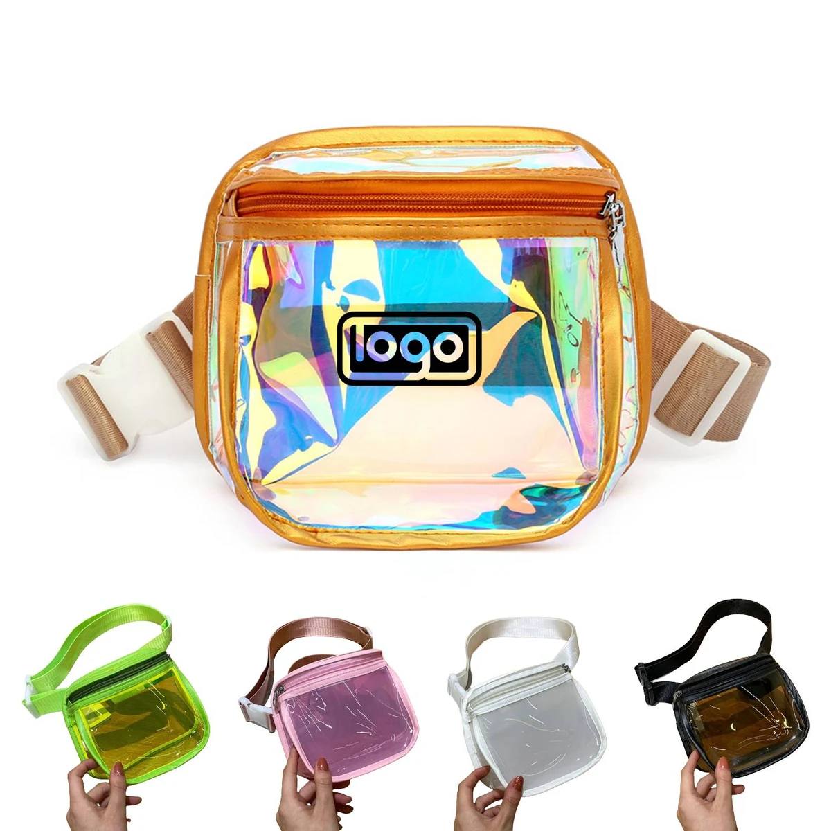 Unisex Clear PVC Fanny Pack 1