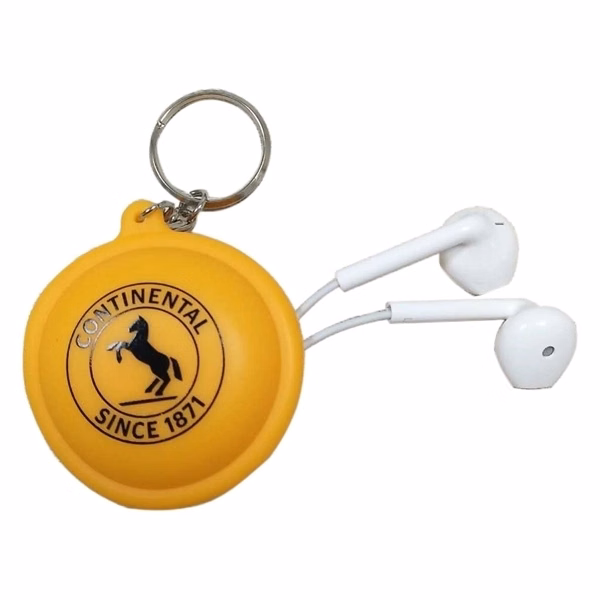 Earphone Wrap with Keychain