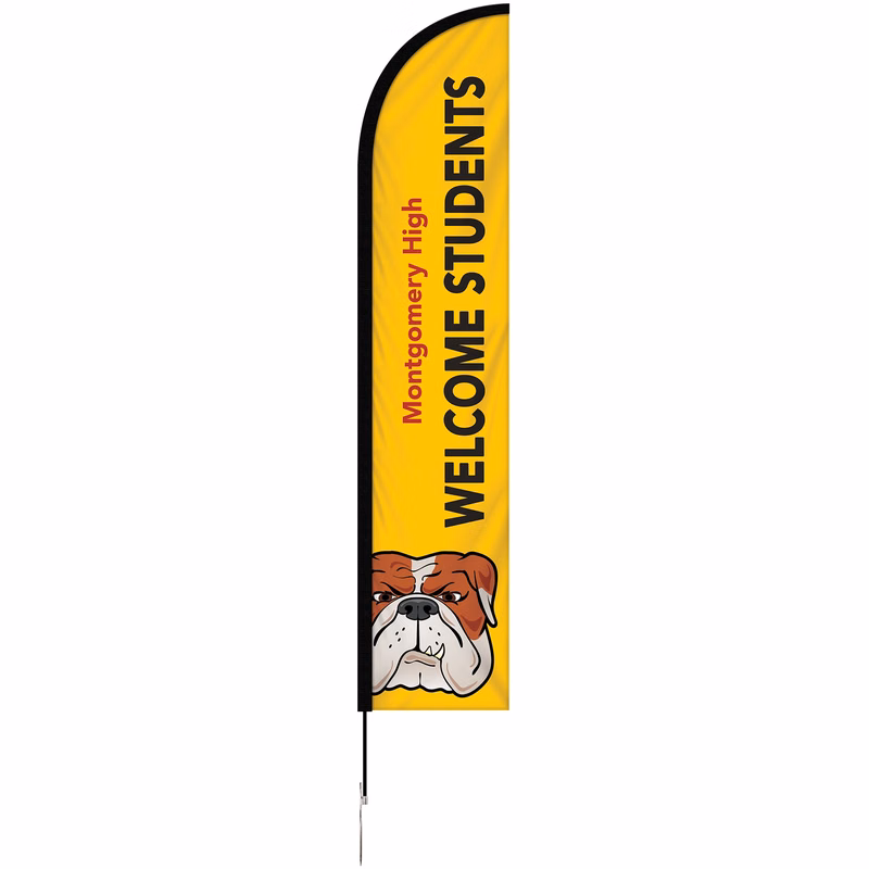 10' Double Sided Portable Half Drop Banner with Stand