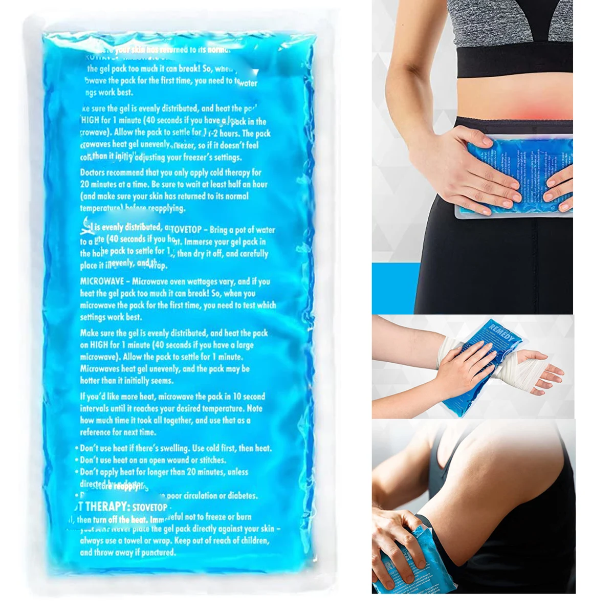 5.91'' x 9.84" Large Ice Packs for Injuries 1