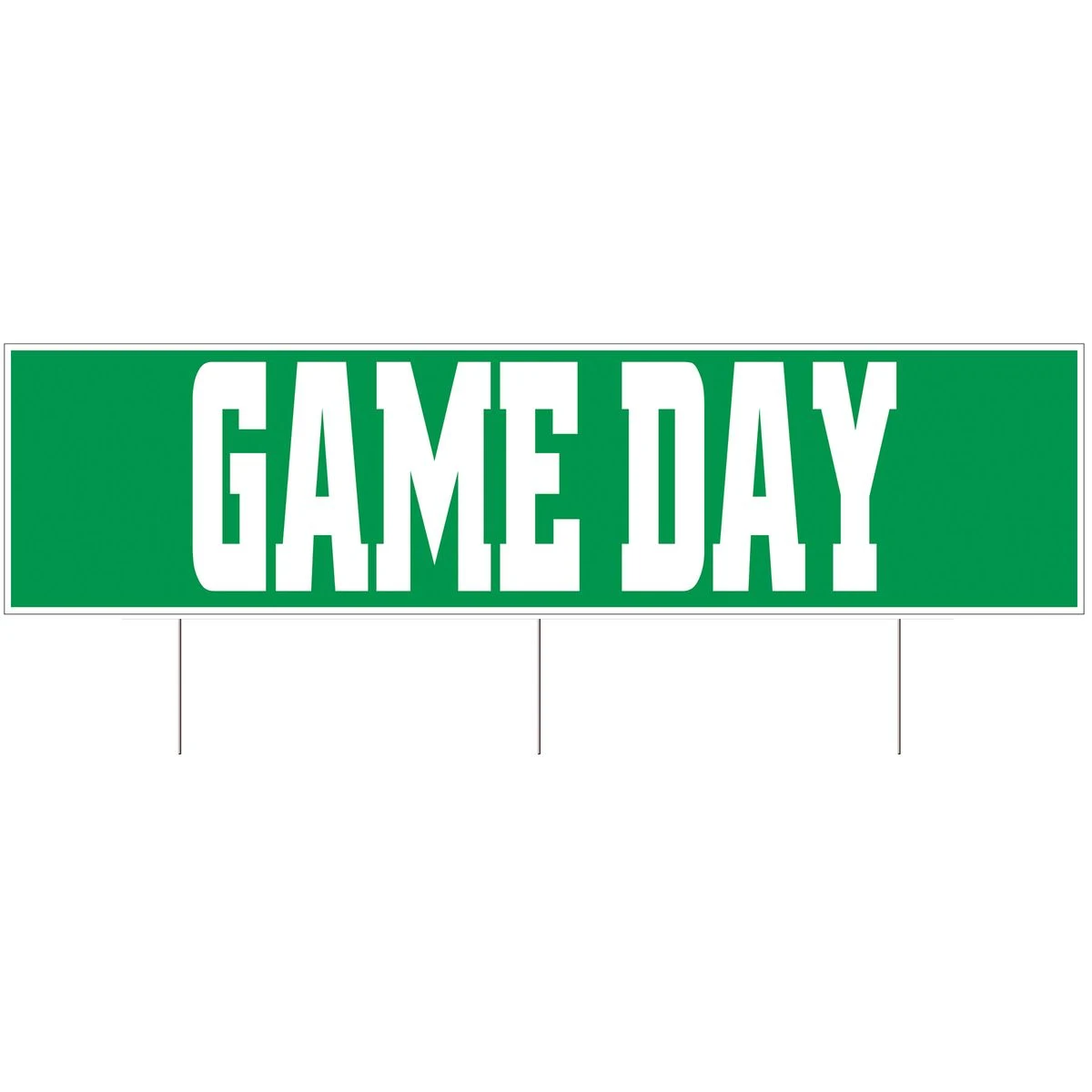 Plastic Jumbo Game Day Yard Sign 1