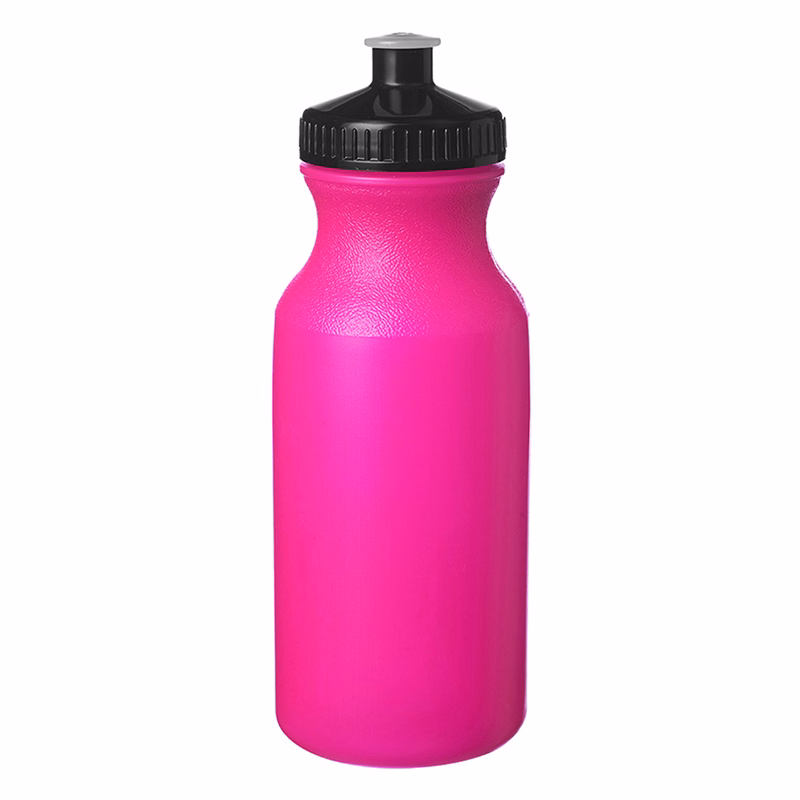 Lightweight Push-cap Water Bottle - Recyclable, 20 oz.
