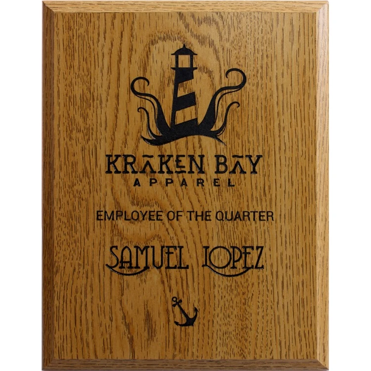 Oak Plaque (8"x10") 1