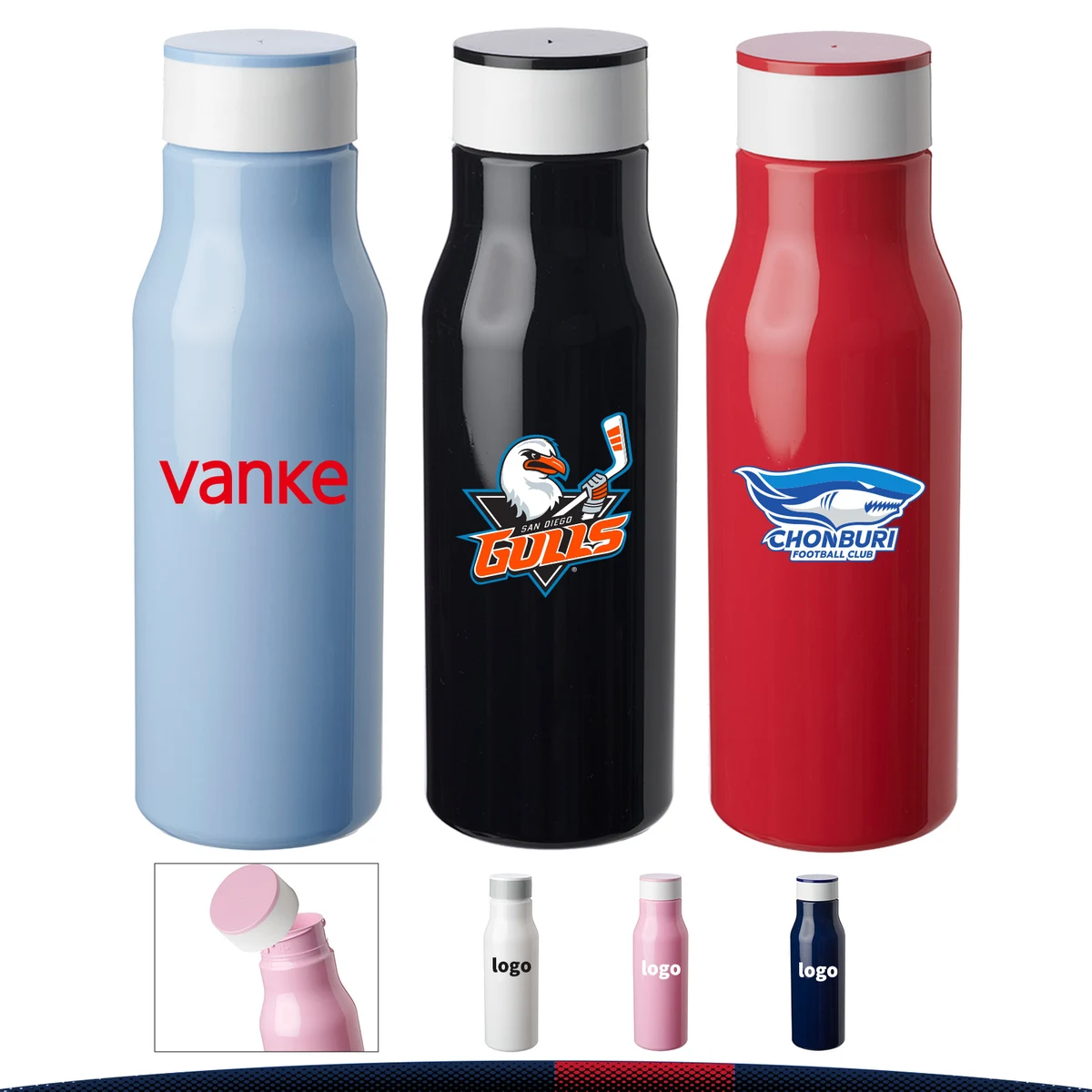 25 oz. Bellisty Soft Plastic Water Bottles 1