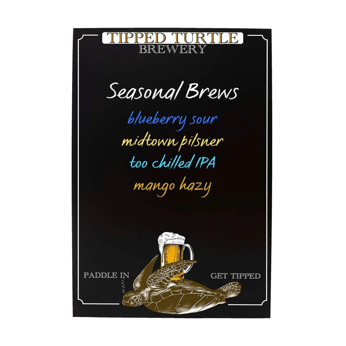 32" Deluxe A-frame Imprinted Chalkboard Insert 1