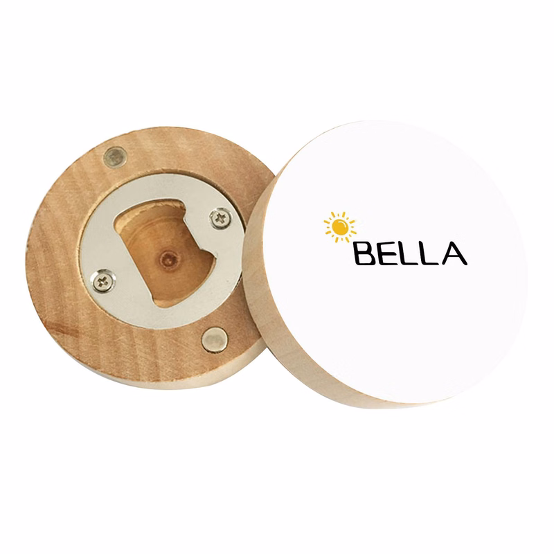 Wood Creative round bottle opener