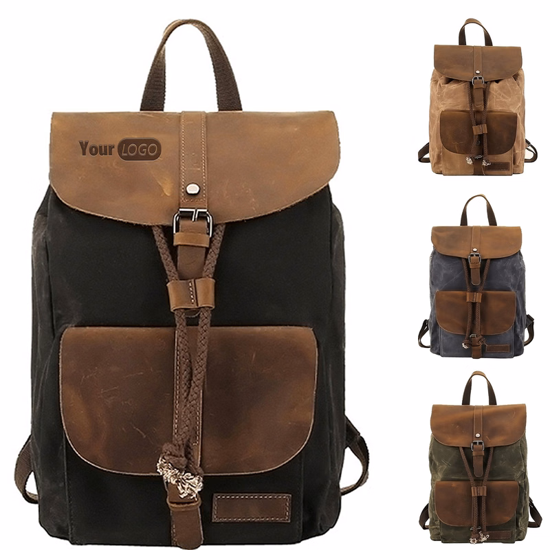 Cowhide Waterproof Outdoor Leisure Backpack