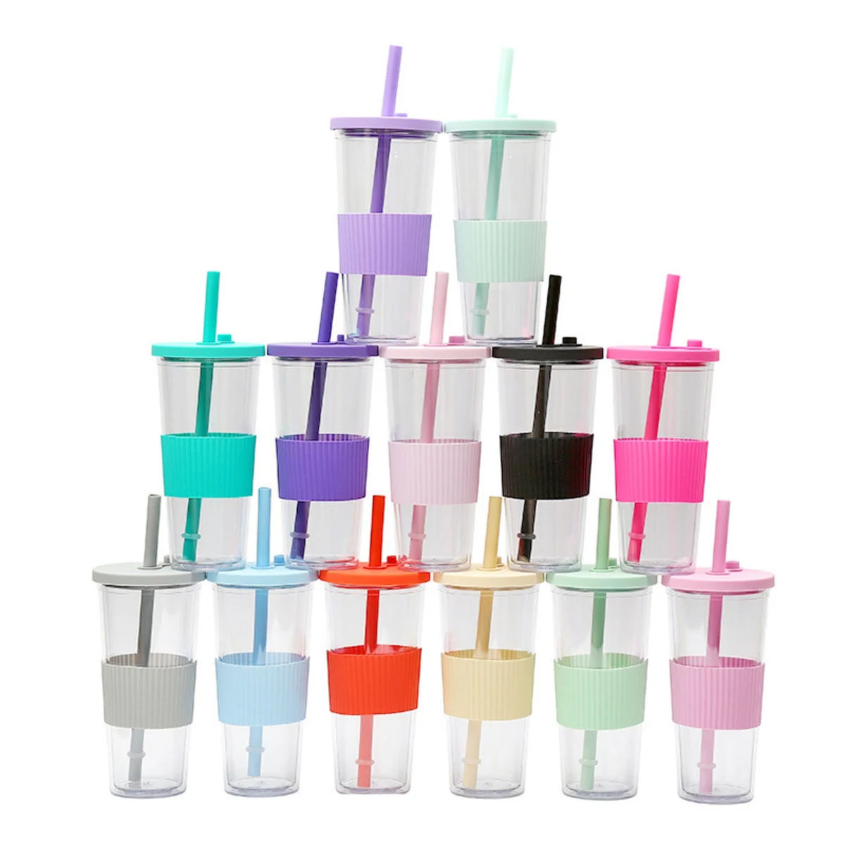 24 oz Silicone Straw Cup 1