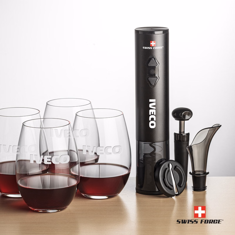 Swiss Force® Opener Set & Carlita Stemless Wine