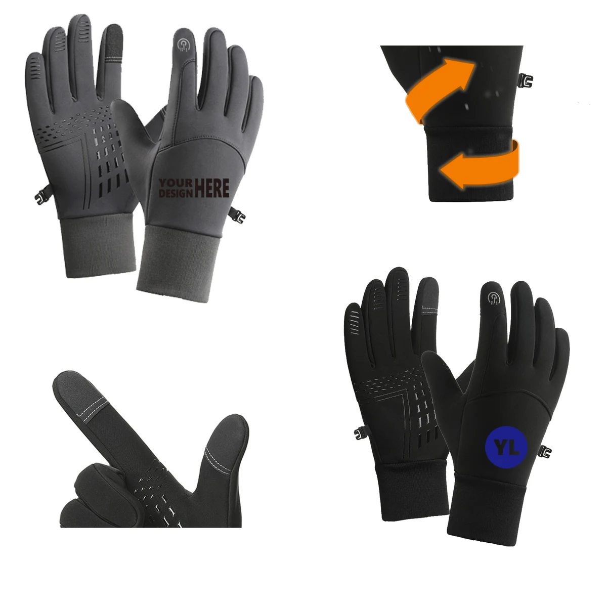 Durable Fleece-Lined Gloves For Winter Sports 1