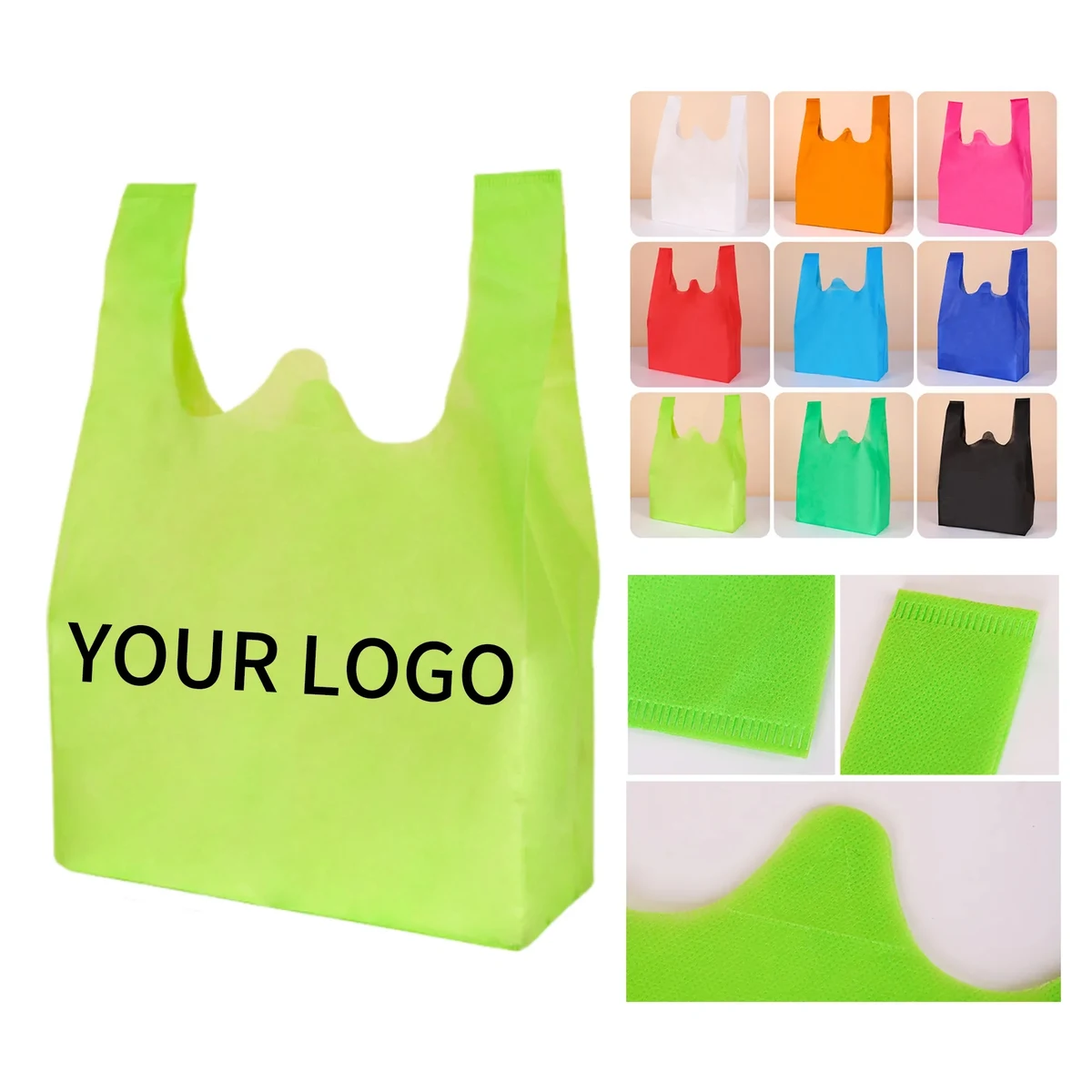 Reusable Non Woven Vest Bag Compact and Sturdy Build 1