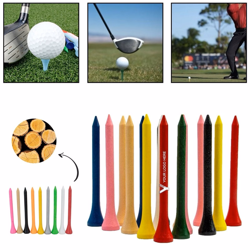 Professional Natural Wood Golf Tees