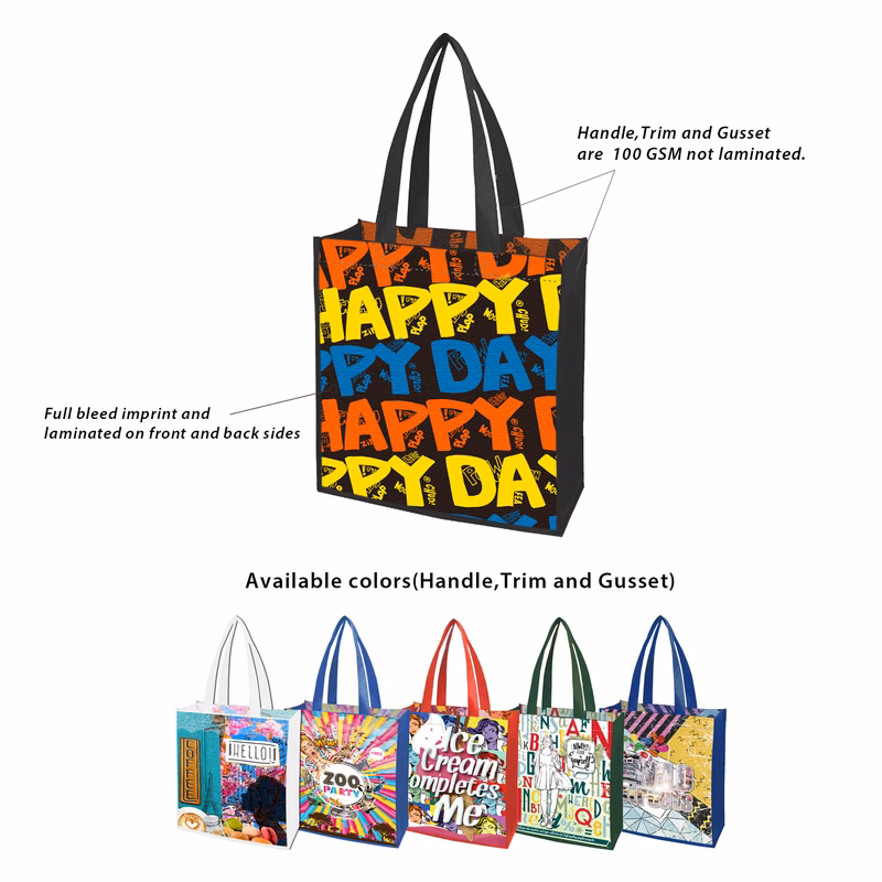 Free Shippin 9.5 x 11.5 Small Quantity Custom Laminated Bag
