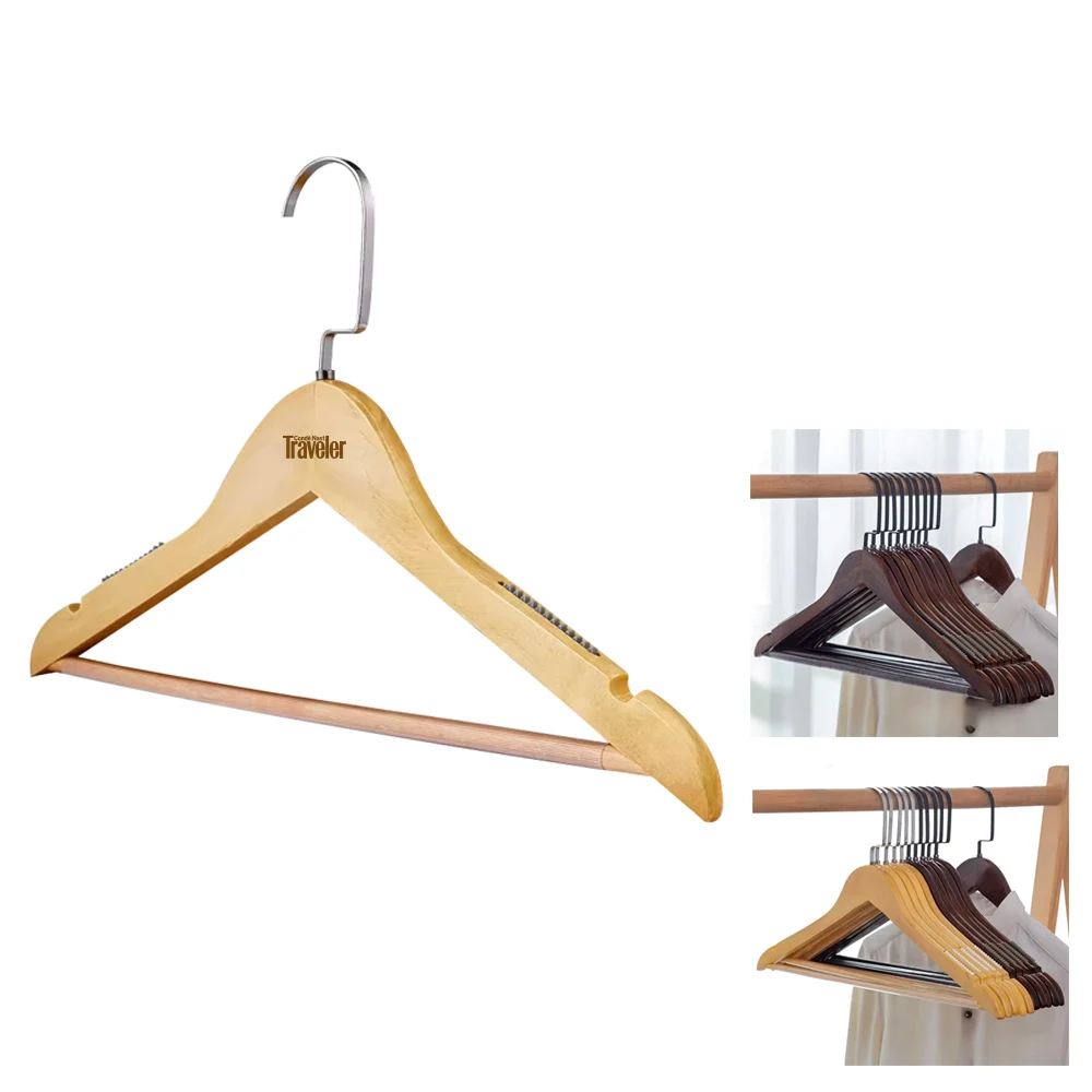 Engraved Wooden Clothes Hanger 1