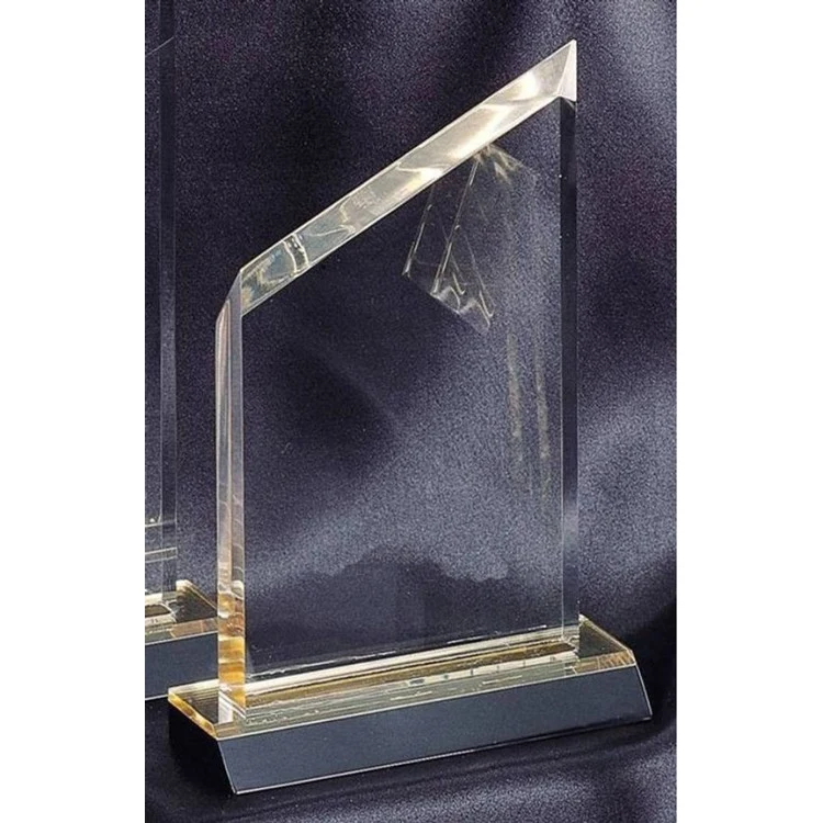 7" Wedge Gold Mirror Acrylic Award 1