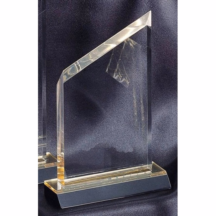 7" Wedge Gold Mirror Acrylic Award