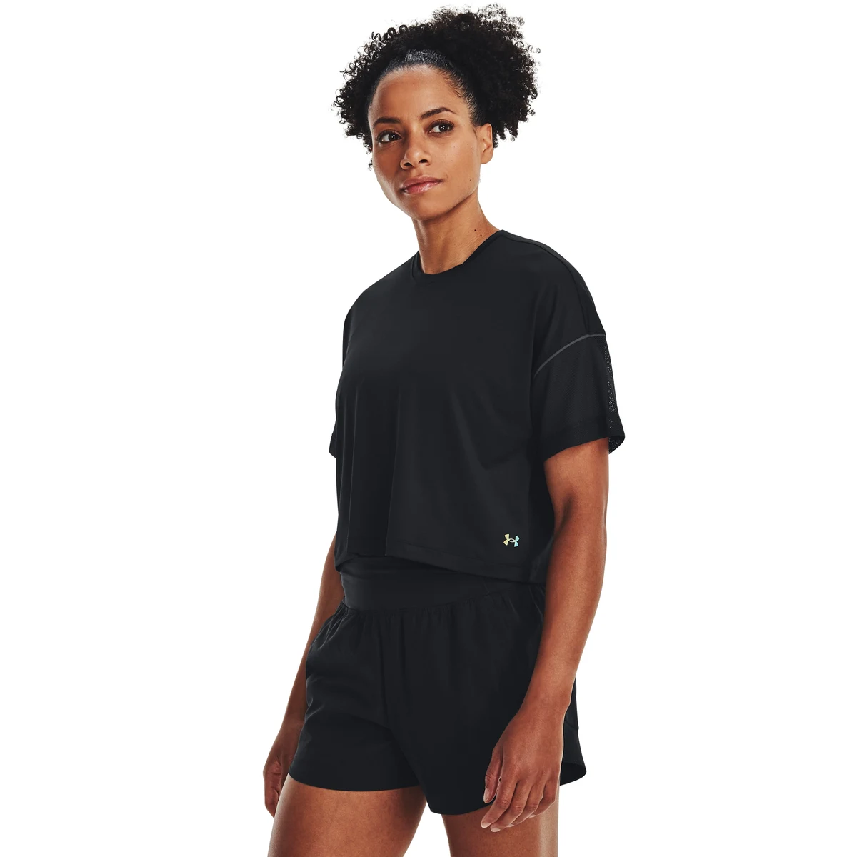 Women's UA RUSH Vent Crop Short Sleeve 1