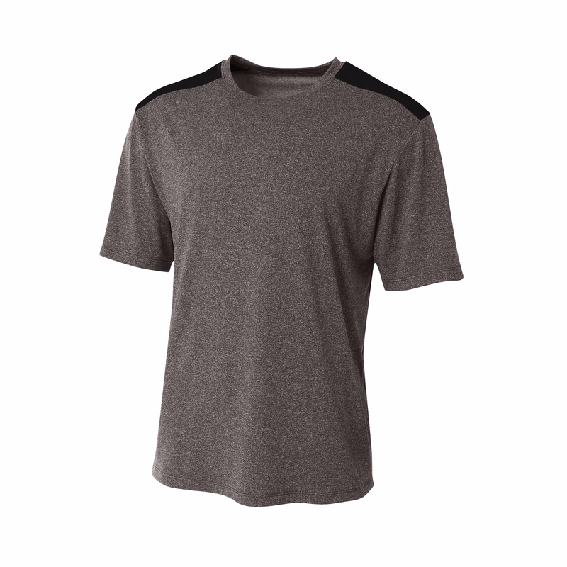 A4 Tourney Heather Short Sleeve Color Block