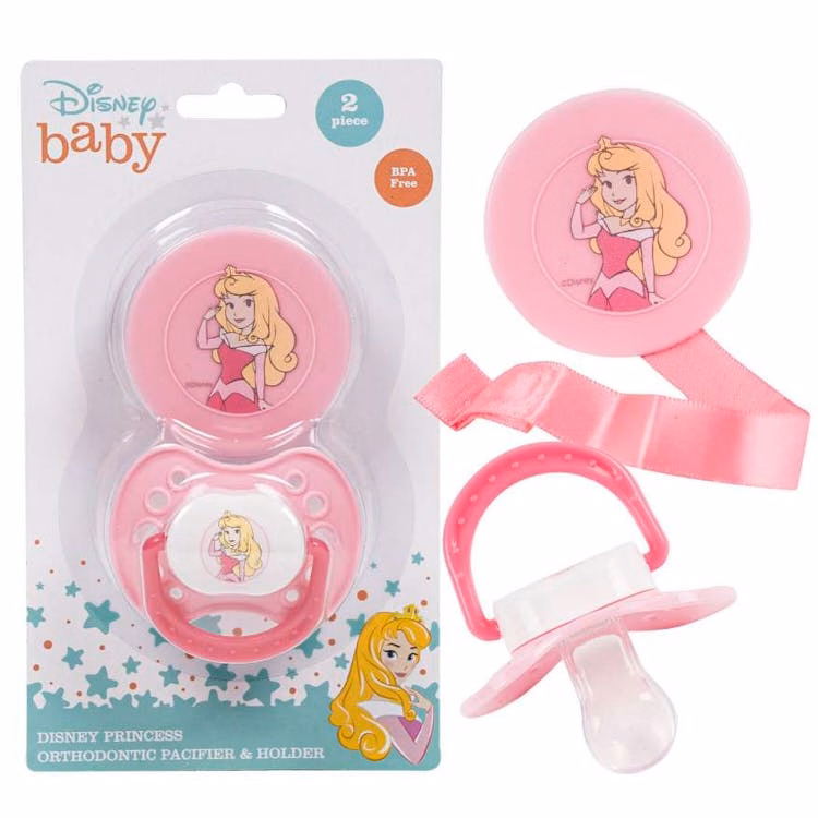 Disney Pacifier & Clip Sets - Sleeping Beauty 2pk