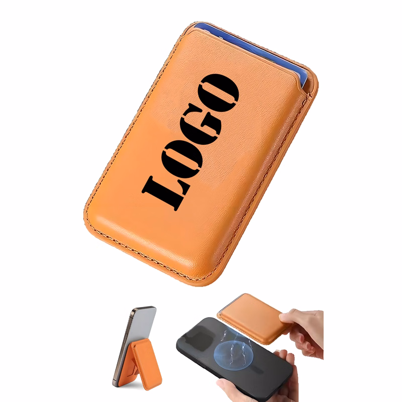 PU Leather Magnetic Card Wallet for Smartphones