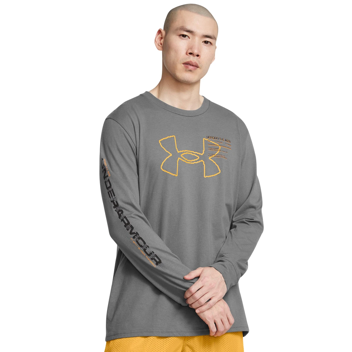 UA Glitch Big Logo Men's Long Sleeve 1