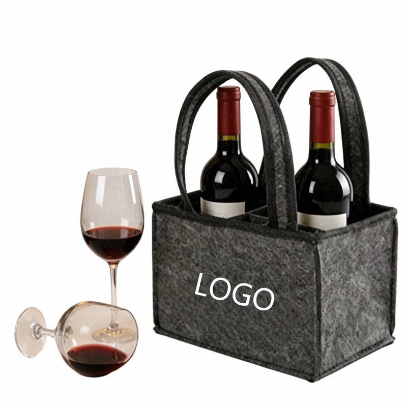 Felt Wine Tote 6 Bottles