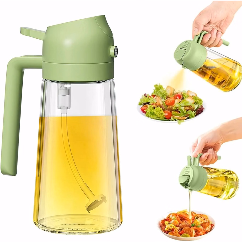 2 in 1 Oil Dispenser Bottle for Kitchen