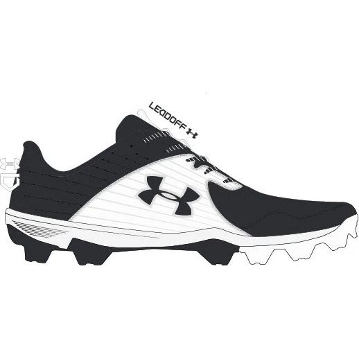 Men's UA Leadoff Low RM Baseball Cleats, custom athletic wear with logo imprint 1