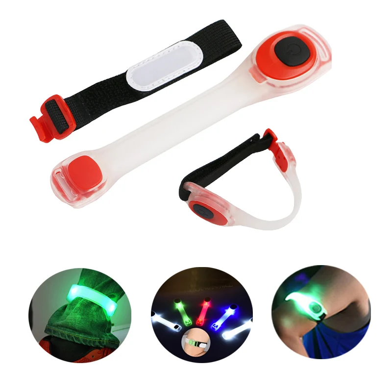 Silicone Flashing Safety LED Light - Up Armbands 1