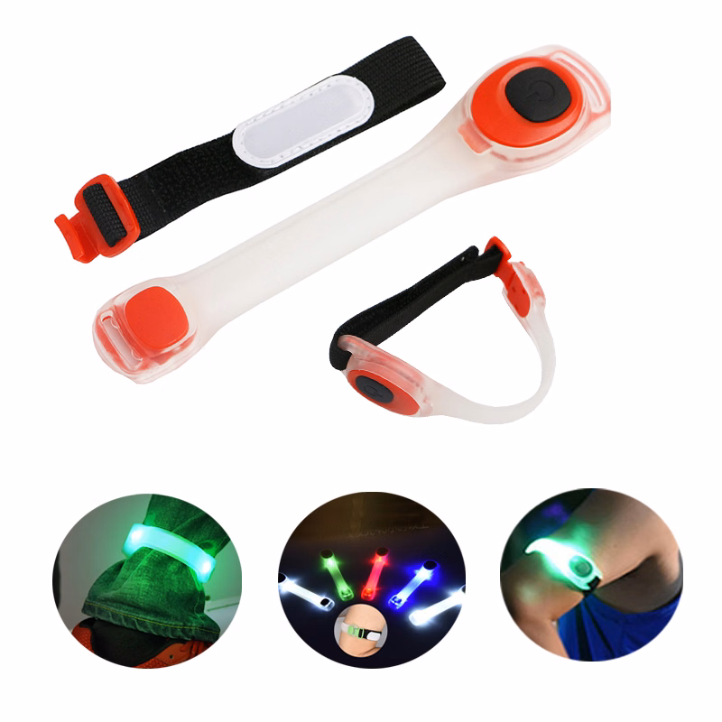 Silicone Flashing Safety LED Light - Up Armbands