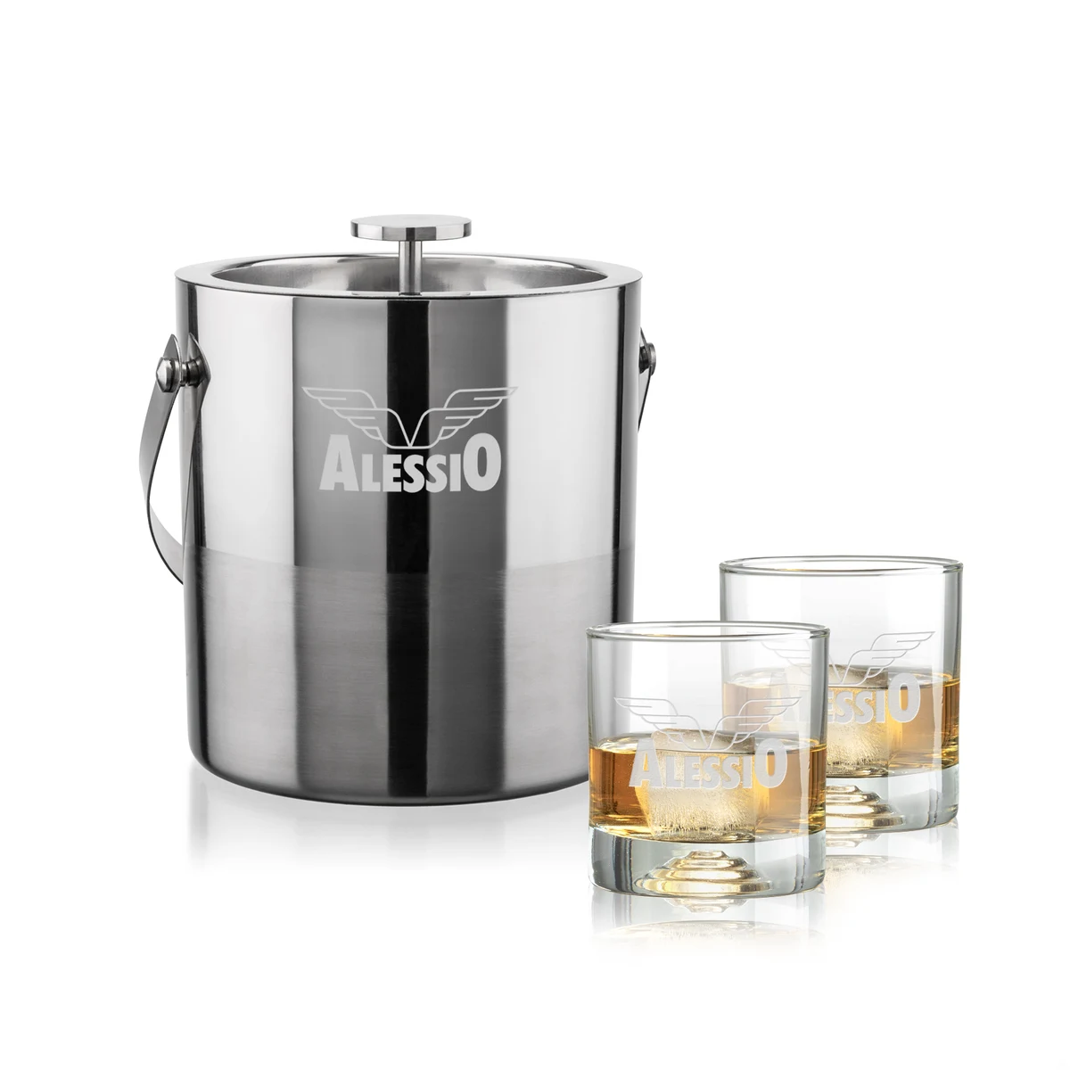 Catania Ice Bucket & Marbella On-the-Rocks Set 1