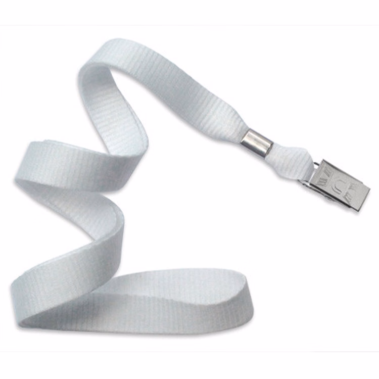 5/8" Blank Lanyard with Bulldog Clip