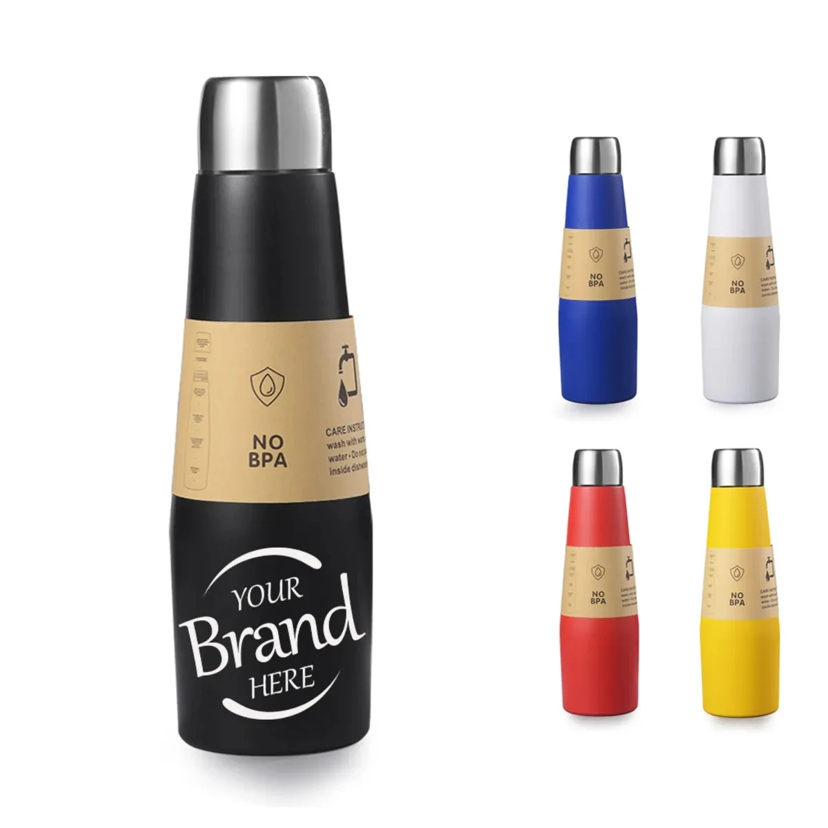 Cola Shape Insulated Water Bottle, custom water bottle with logo imprint 1