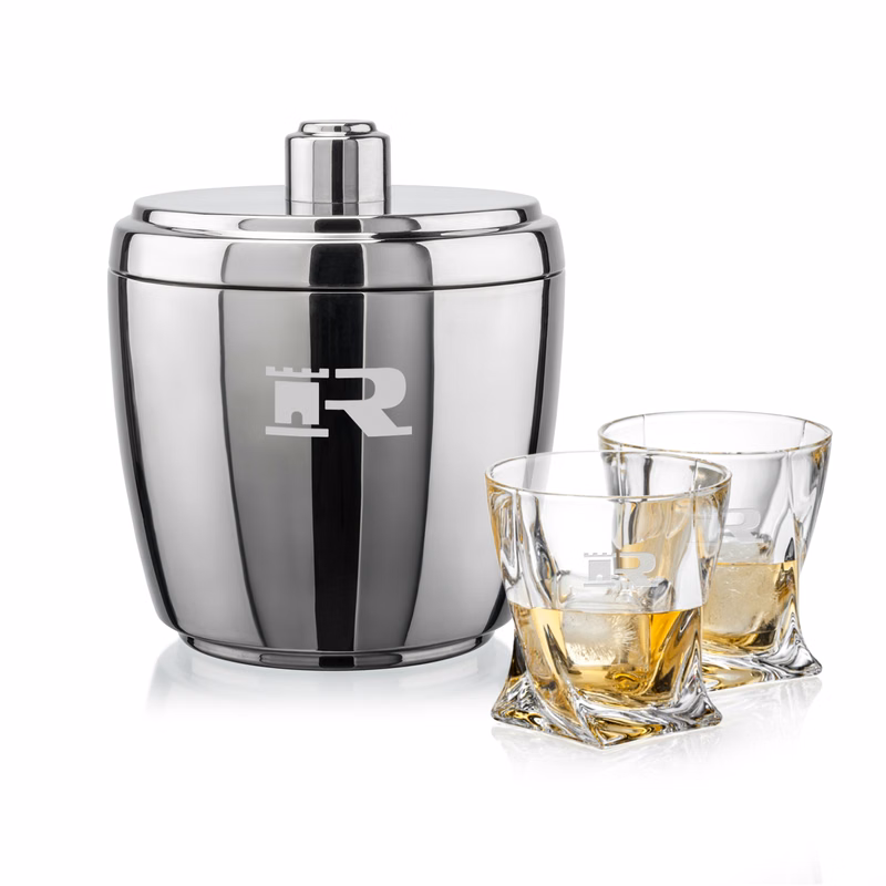Pescara Ice Bucket & Oasis On-the-Rocks Set