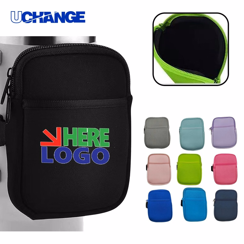 Zippered Drinkware Pouch Bag