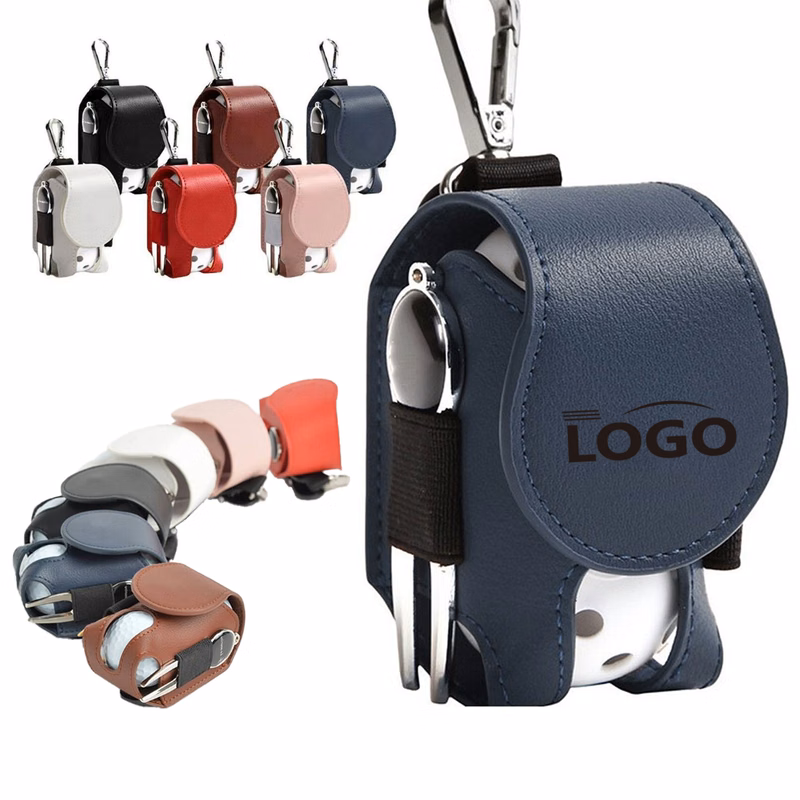 Compact PU Leather Golf Waist Bag