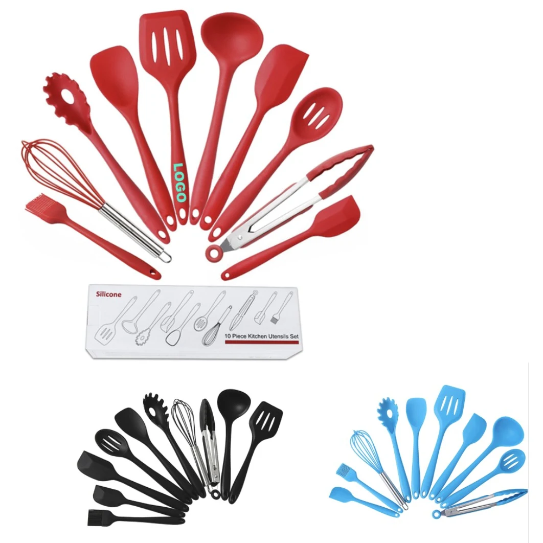 10 Pieces Silicone Kitchen Utensils 1