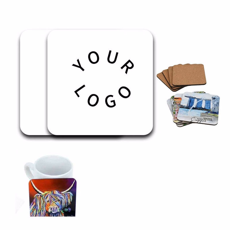 Square Cork Coaster for Bars Restaurants and Events