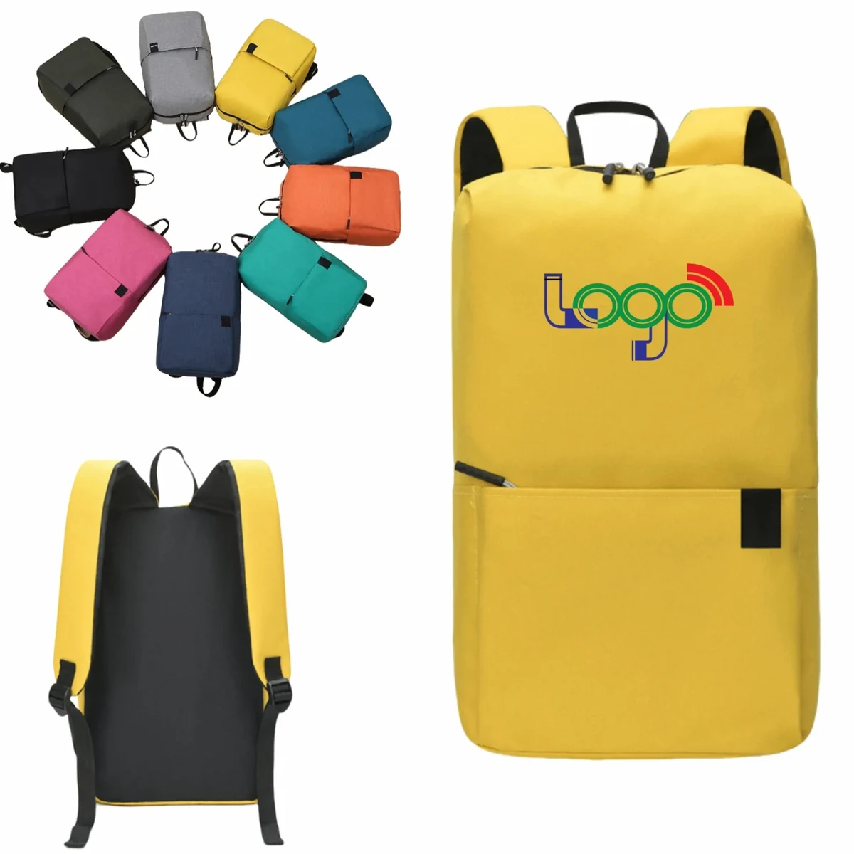Solid Color Backpack For Outdoor And Student Use 1