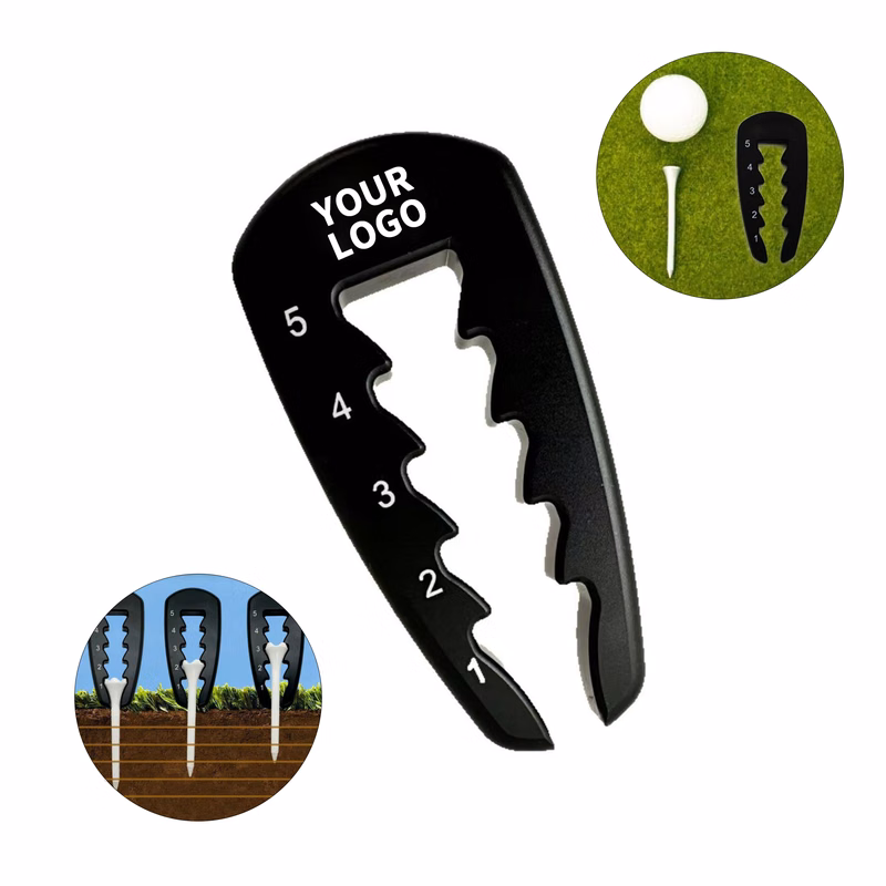 ABS Golf Tee Height Gauge 2.8" x 1.3" x 0.3"