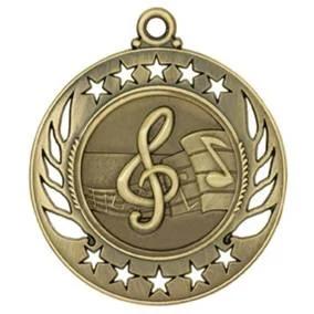 Music Galaxy Medal, 2 1/4" 1